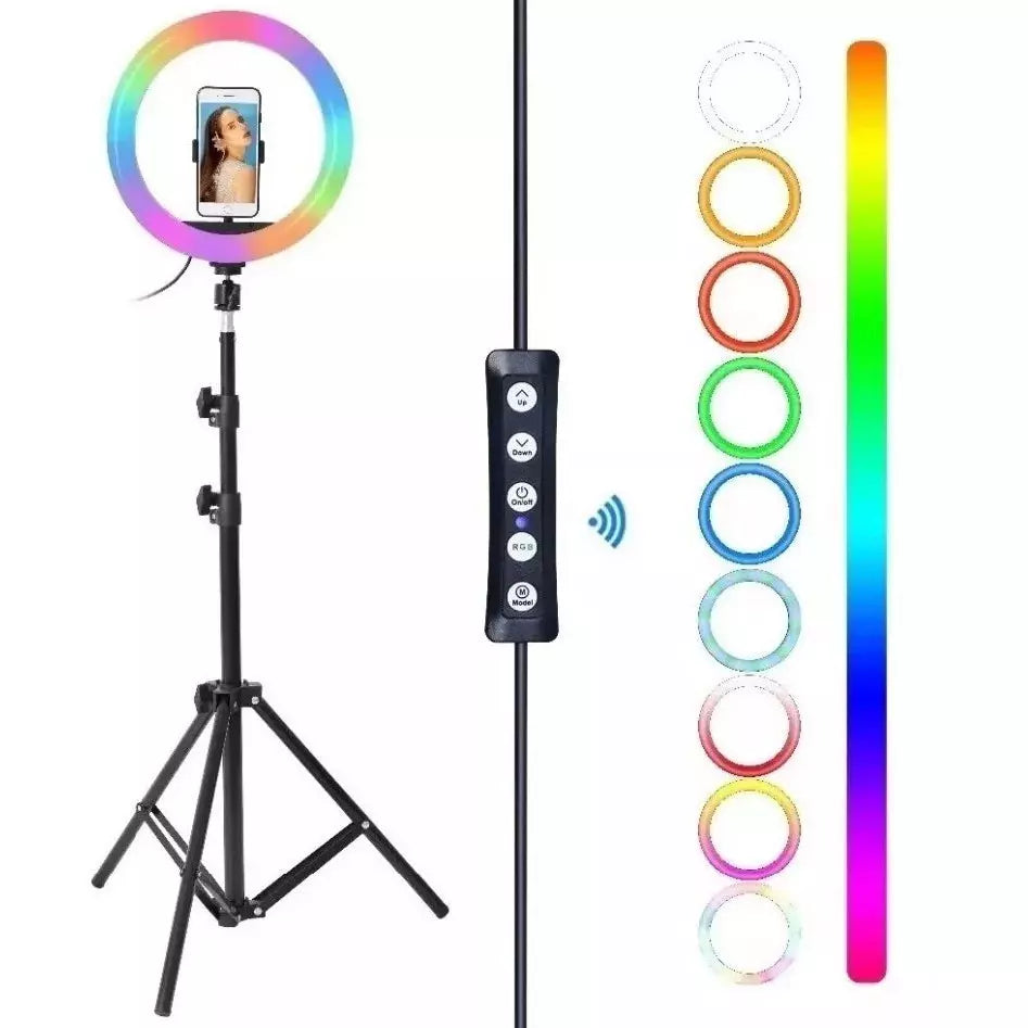 Aro De Luz Rgb 14pulgadas/ 35cm Profesional Tripode 2m – LA
