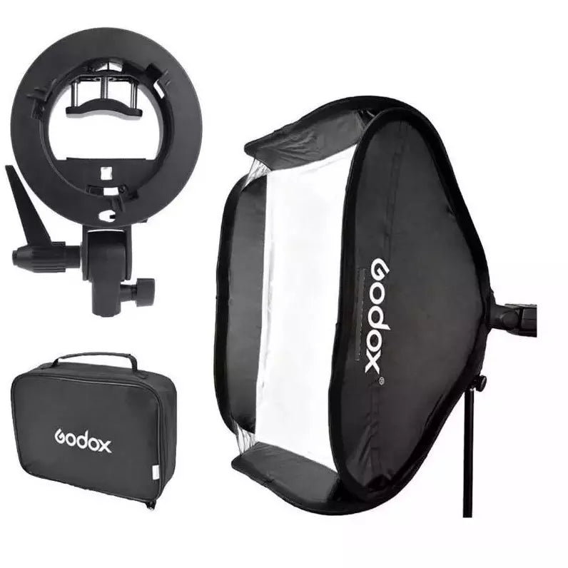 Kit Softbox Para Flash Difusor Godox 80x80cm + Tripode - LA BOUTIQUE FOTOGRAFICA LA BOUTIQUE FOTOGRAFICA