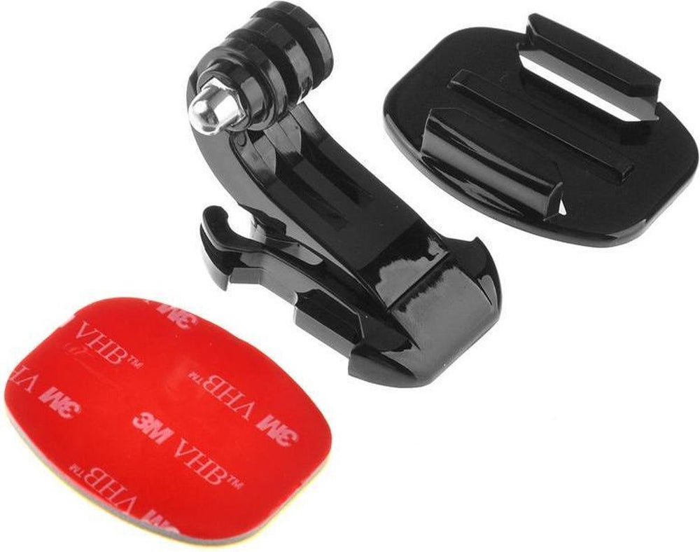 Kit Soporte J Hook+ Base Plana+ Pegatina Camaras Accion Gopro