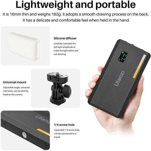 Luz Led Para Video Recargable Bicolor 2500-9000K Ulanzi VL200