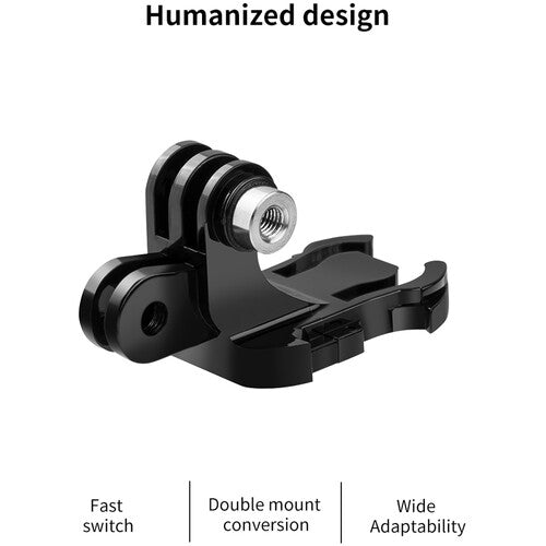 Adaptador DOBLE J HOOK Telesin Para Cámaras De accion Gopro Insta360