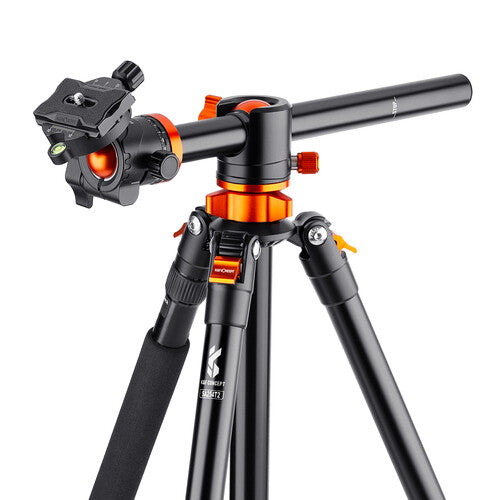 Trípode Aluminio Ligero K&F Concept 1,85m Cabezal 360 Toma Cenital