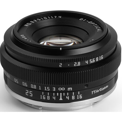 Lente De Enfoque Manual TTArtisan 25mm f/2 Para Sony Montura E APS-C