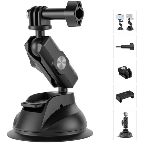 Soporte Ventosa Ajustable Telesin Para Celular y Cámaras Accion Gopro Insta360