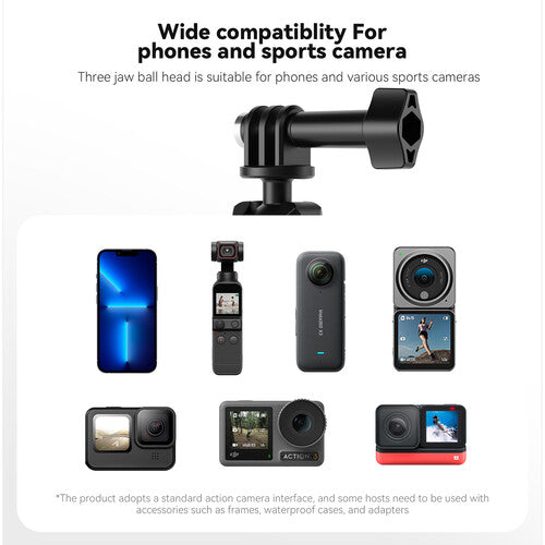 Soporte Ventosa Ajustable Telesin Para Celular y Cámaras Accion Gopro Insta360