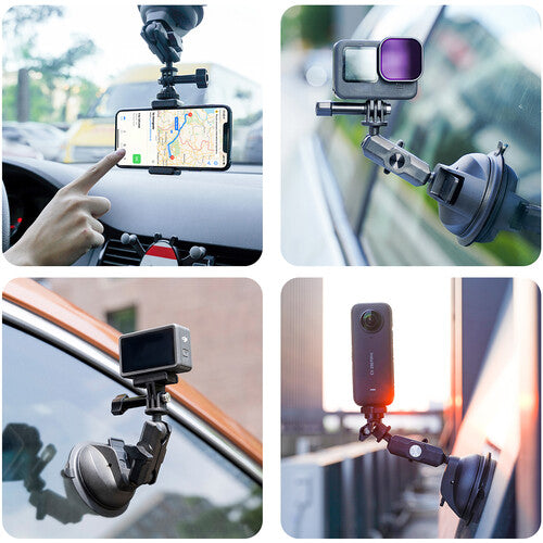 Soporte Ventosa Ajustable Telesin Para Celular y Cámaras Accion Gopro Insta360