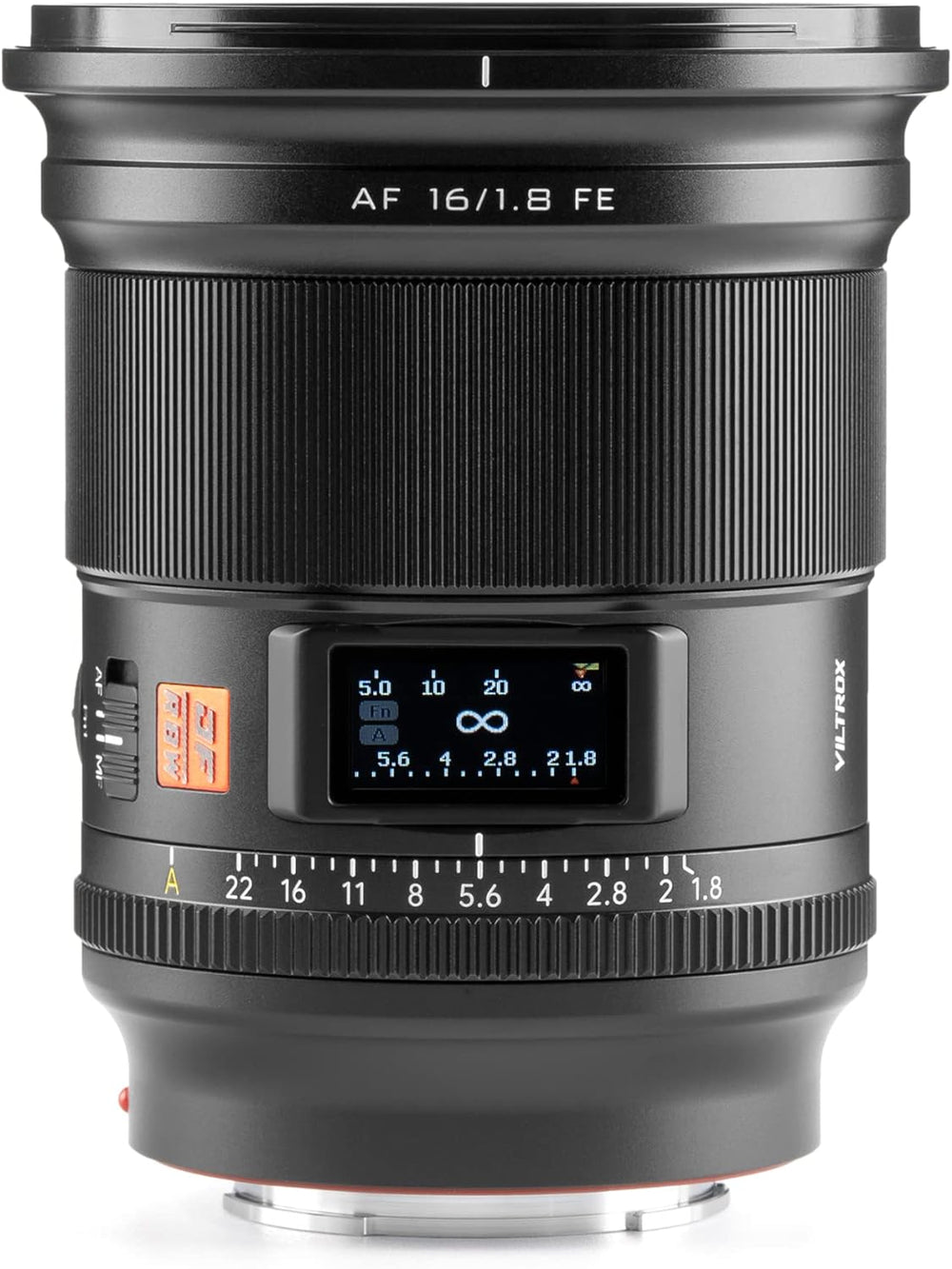 Lente Viltrox Ultra Gran Angular 16mm f/1.8 AutoFocus Full Frame Con Pantalla LCD