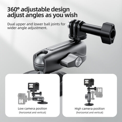 Soporte Base Ventosa Magnética Para Cámaras Accion GoPro Insta Telesin