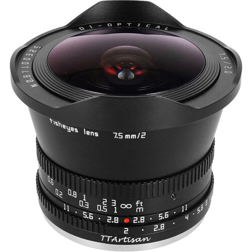 Lente Ojo De Pez 7.5mm De Enfoque Manual TTArtisan f/2 Para Canon Montura RF APS-C