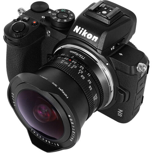 Lente Ojo De Pez 7.5mm De Enfoque Manual TTArtisan f/2 Para Nikon Montura Z APS-C