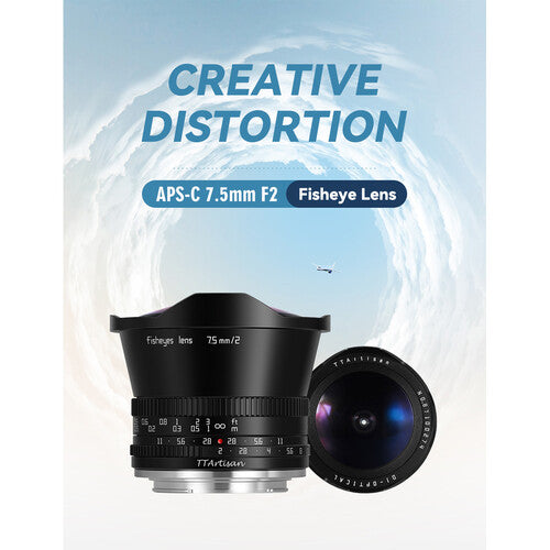Lente Ojo De Pez 7.5mm De Enfoque Manual TTArtisan f/2 Para Nikon Montura Z APS-C