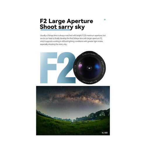 Lente Ojo De Pez 7.5mm De Enfoque Manual TTArtisan f/2 Para Canon Montura RF APS-C