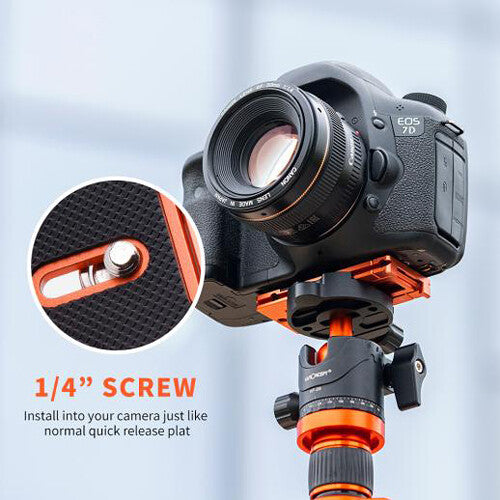 Placa Liberación 2 En 1 Para Celular / Camara en Aluminio K&F Concept