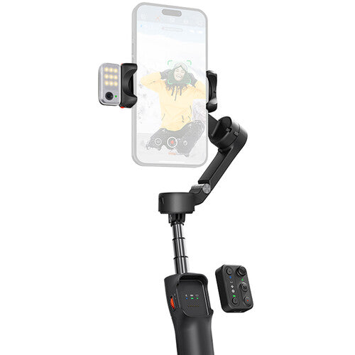Estabilizador Gimbal Para Smartphone con Rastreador AI Luz Ejes Hohem iSteady V3 AI
