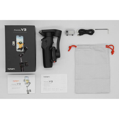 Estabilizador Gimbal Para Smartphone con Rastreador AI - Luz - 3 Ejes Hohem iSteady V3 AI