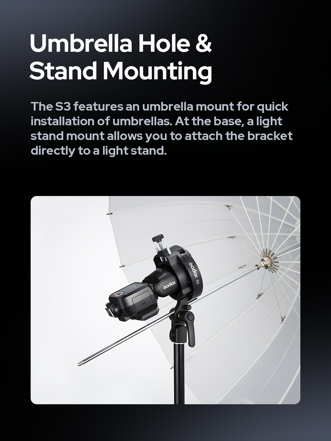 Montura Para Flash Tipo S3 Godox Bowens