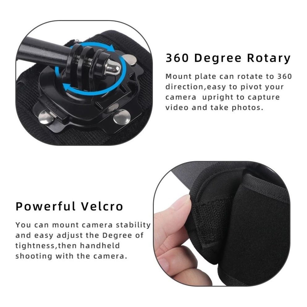 Soporte Muñeca 360 Grados Camara Deportiva Gopro Insta Osmo
