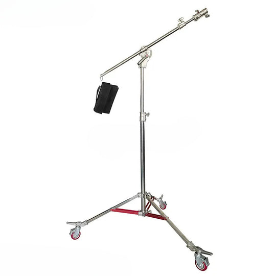 Stand De Luz Jirafa Gigante Acero Estudio Profesional 4.7m