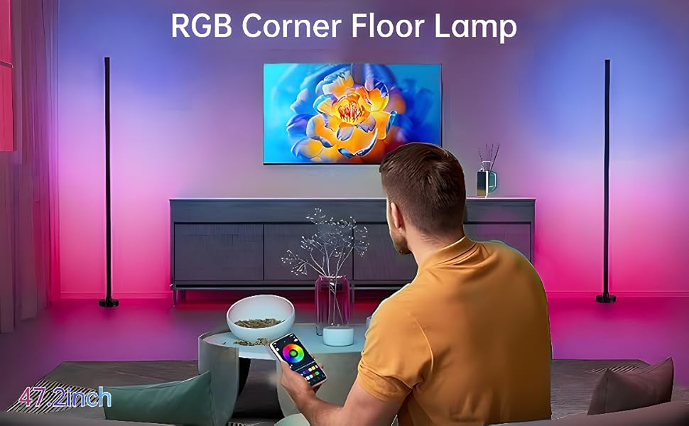 Kit 2 Barras Luz Led Rgb De Piso Ambientacion Streaming