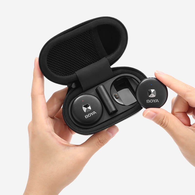 Micrófono Inalámbrico Doble Transmisor Para iPhone iPad Boya Omic D
