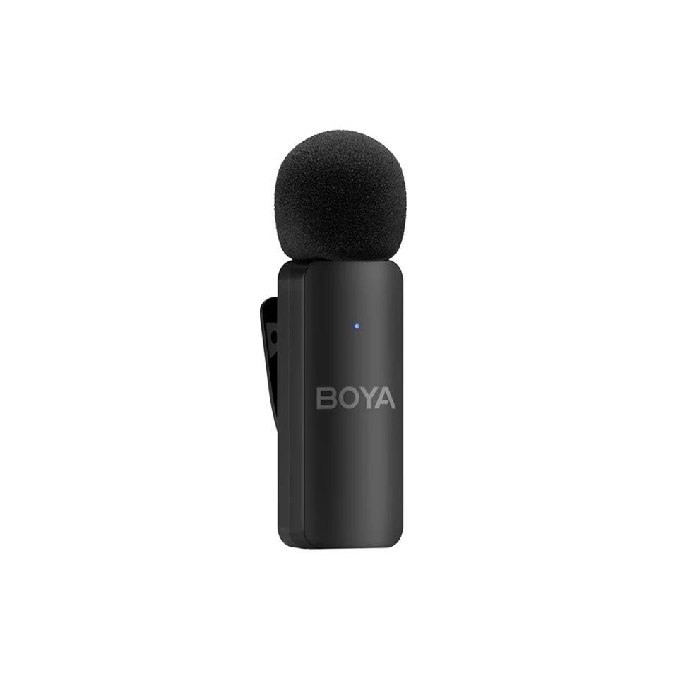 Microfono Lavalier Inalambrico Boya BYV4D Para iPhone Podcast Linghtning