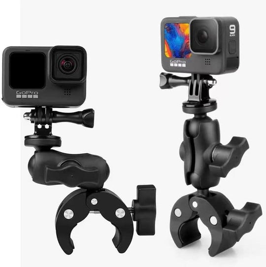 Soporte Tipo Ram 5cm Con Prensa Fácil Anclaje Cámaras Accion