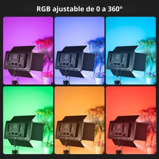 Lampara Led RGB 50W , 2 Baterias + Cargador LED800RGB