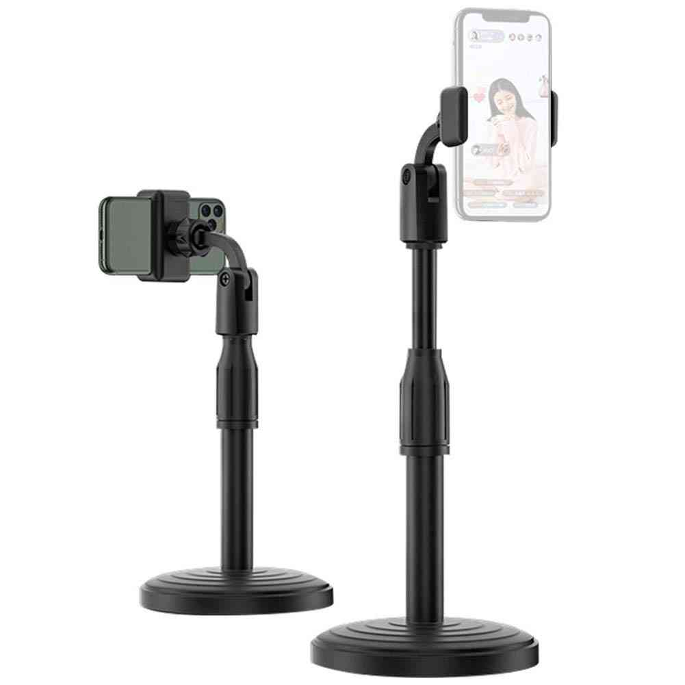 Soporte Para Celular Escritorio Base Redonda 36cm Max
