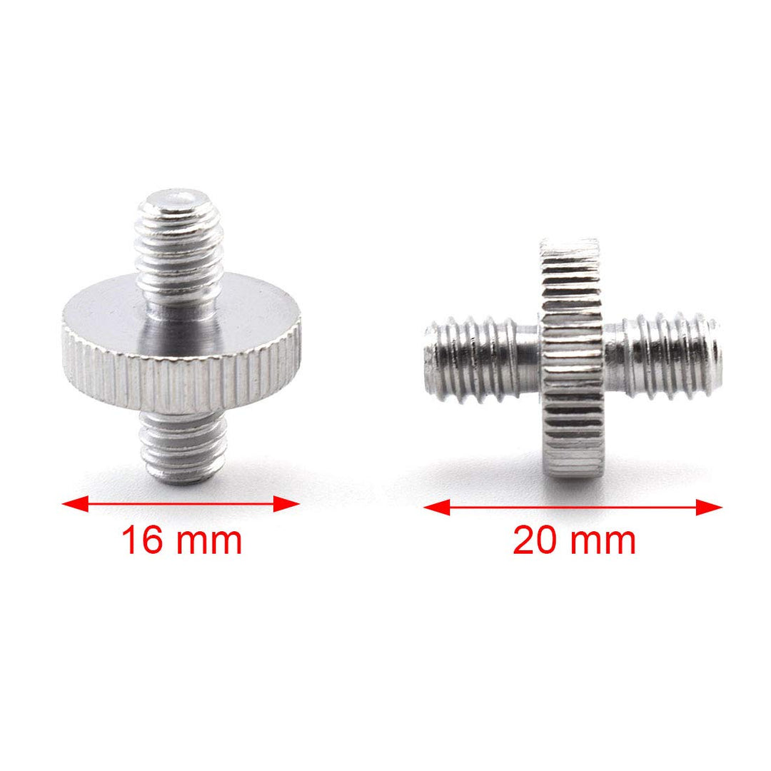 Tornillo Adaptador De Montaje 1/4 Macho A 1/4 Macho