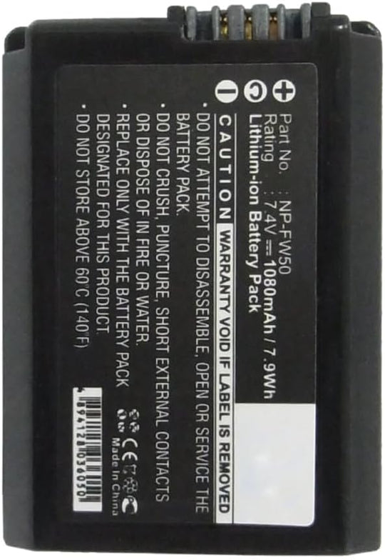 Cargador + Batería NP-FW50 Para Cámaras SONY A6000- A6500- A6300- A7