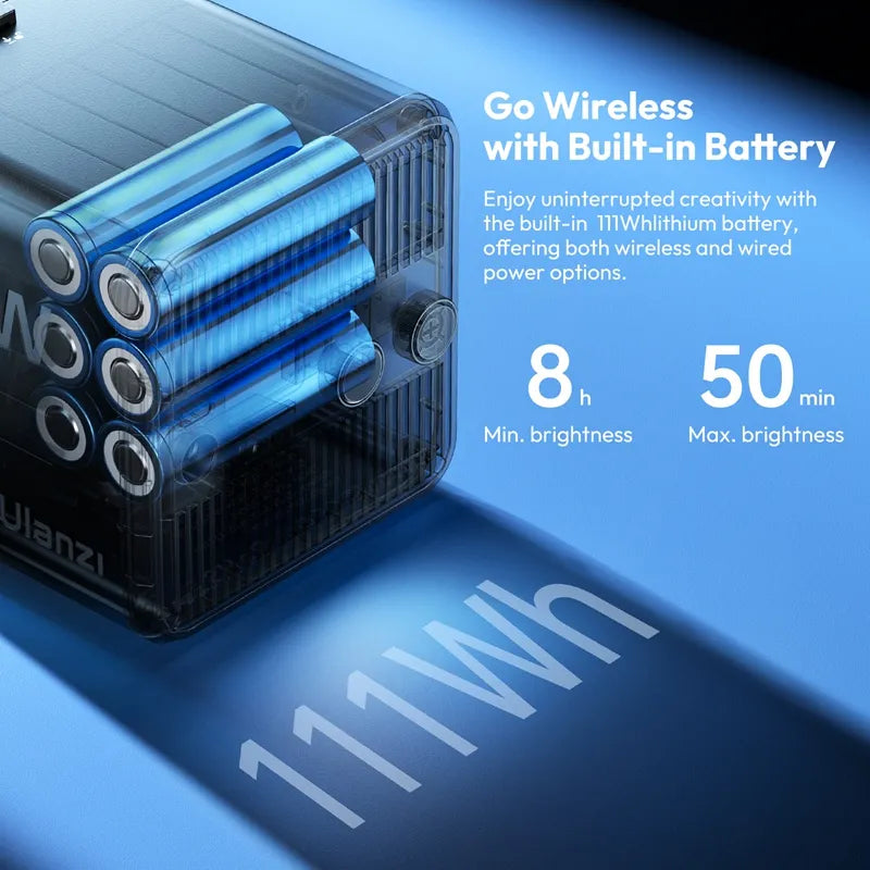 Luz De Video Ulanzi Cob 100W Con Bateria Integrada RGB