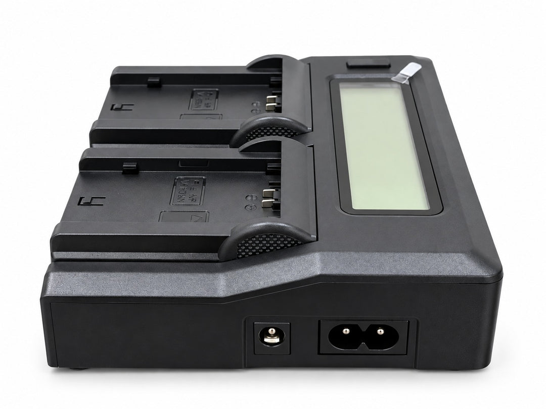 CARGADOR CAISI DUAL CARGA RAPIDA PARA BATERIAS  NP F970- NP F960- NP F550- F570- F750- F770