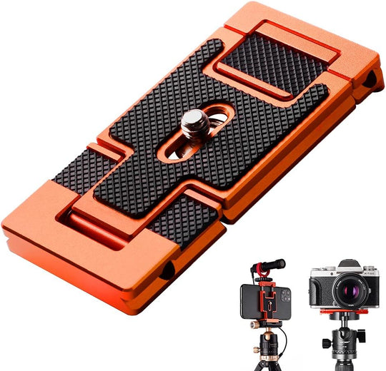 Placa Liberación 2 En 1 Para Celular / Camara en Aluminio K&F Concept