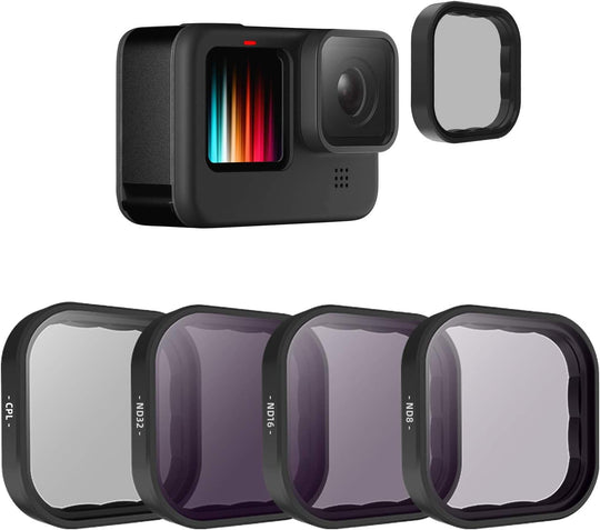 Kit De 4 Filtros CPL ND8 ND16 ND32 GoPro 9/10/11/12 TELESIN