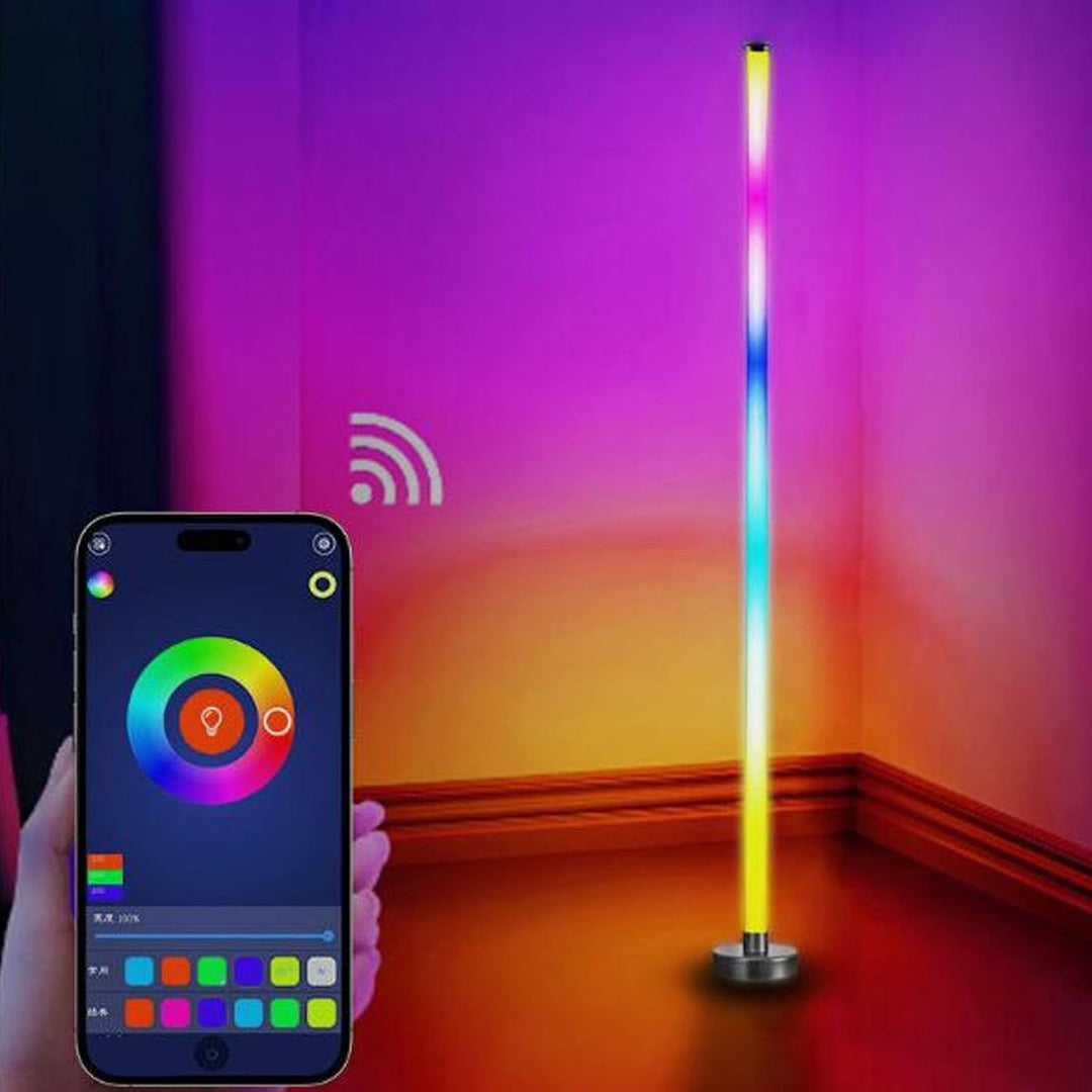 Kit 2 Barras Luz Led Rgb De Piso Ambientacion Streaming