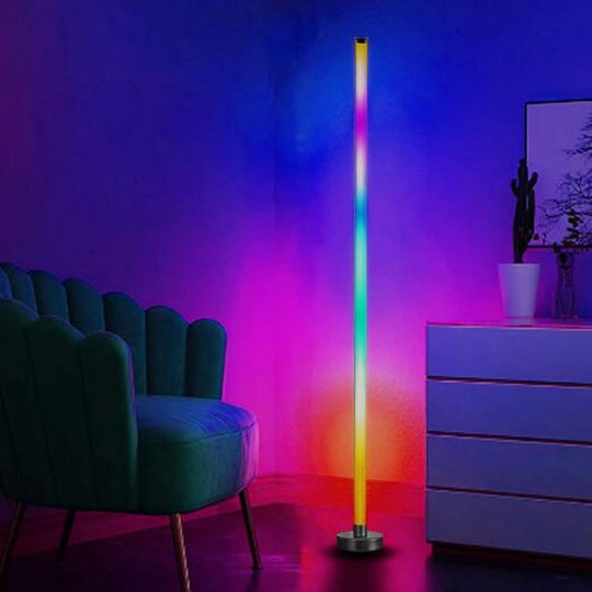 Kit 2 Barras Luz Led Rgb De Piso Ambientacion Streaming