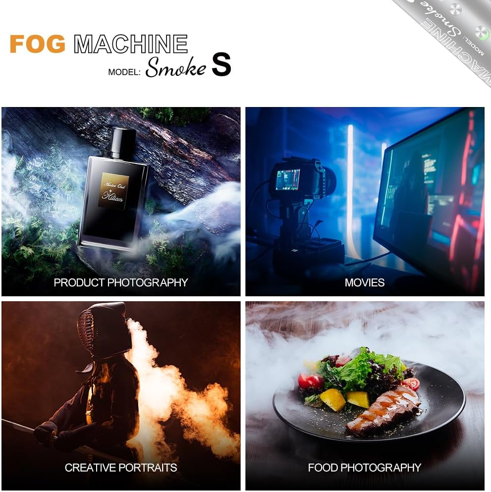 Maquina De Humo Portátil Para Fotografía Video LensGo Smoke S 30W