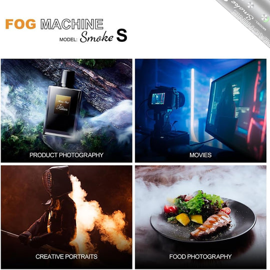 Maquina De Humo Portátil Para Fotografía Video LensGo Smoke S 30W