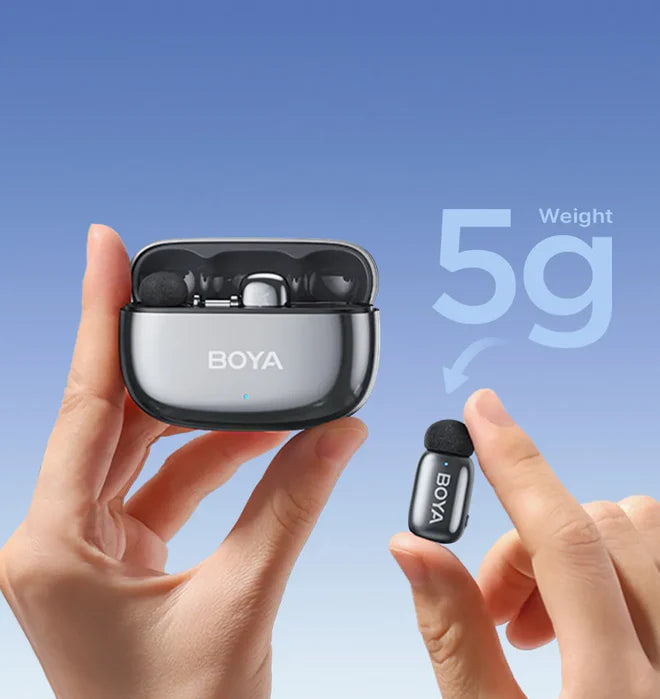 Microfono Inalambrico Doble Tipo C Y Lightning Boya