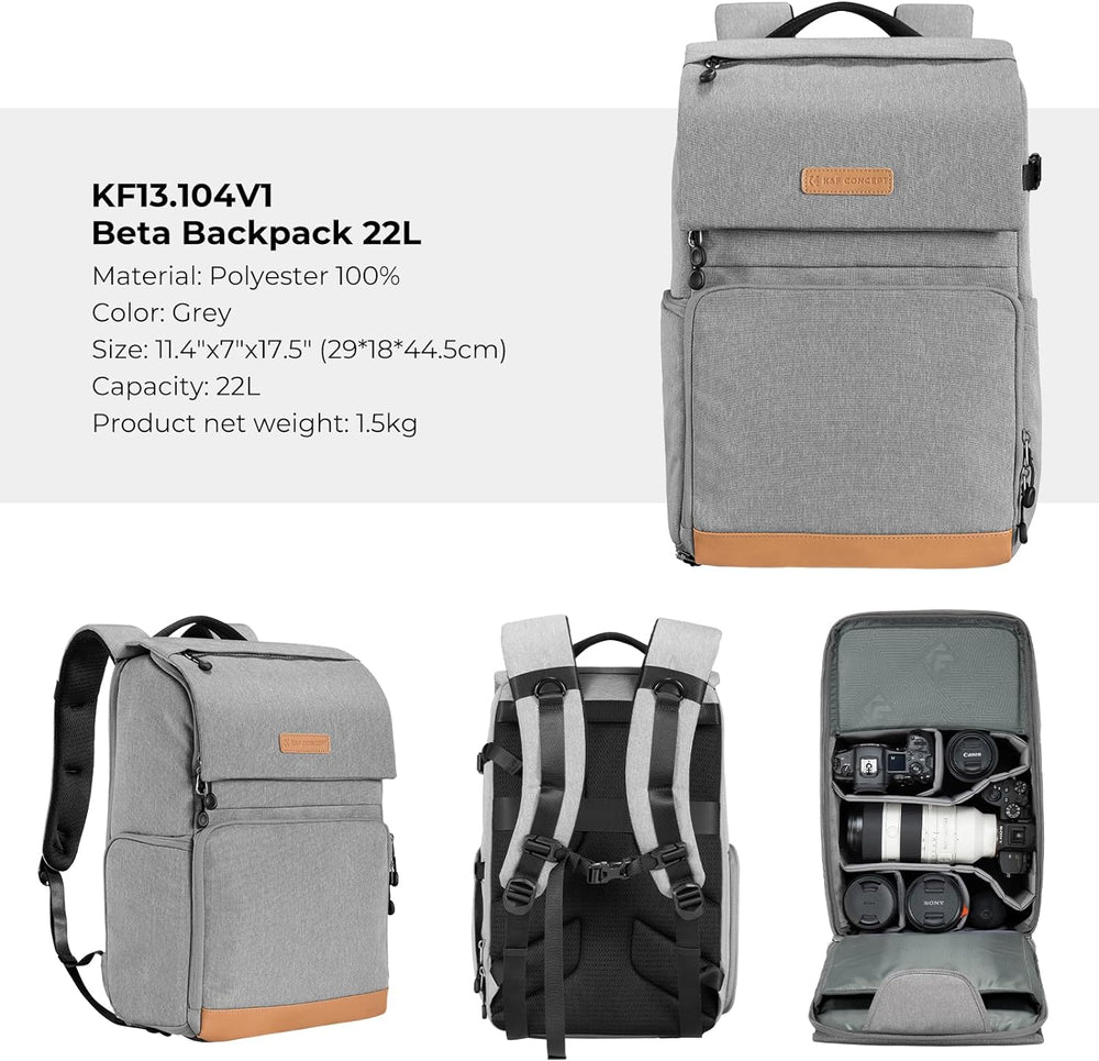 Maleta K&F Concept 22L Equipo Fotografia Profesional Kf13104v1