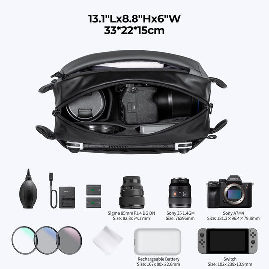 Bolso Riñonera 10L K&F Concept Para Equipo Fotografia