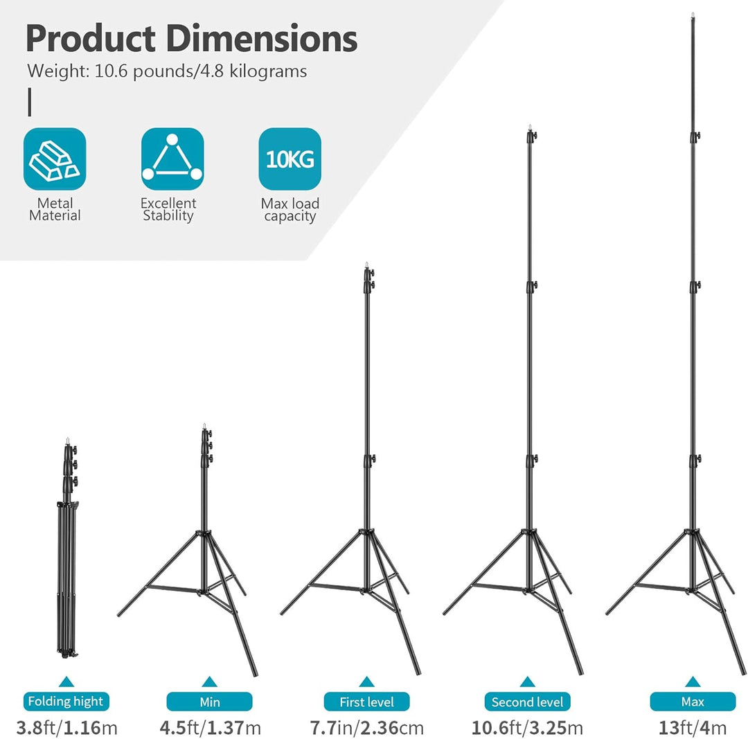 Tripode Iluminacion 2.8M Para Estudio De Fotografia