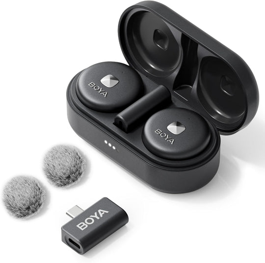 Micrófono Inalámbrico Usb C Doble Transmisor Boya Omic U