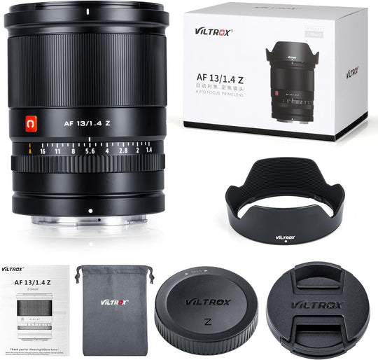 Lente Viltrox Super Gran Angular 13mm f/1.4 Autofocus Para Montura Nikon Z APS-C