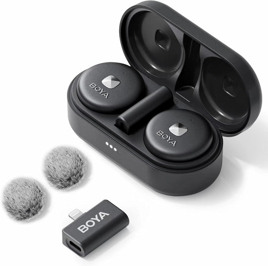 Micrófono Inalámbrico Doble Transmisor Para iPhone iPad Boya Omic D