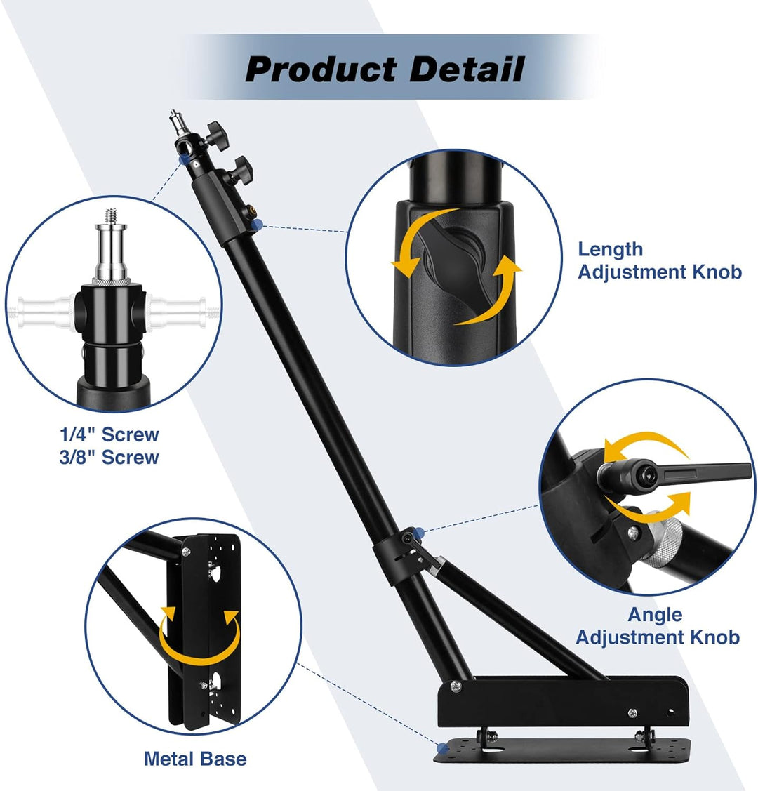 Soporte Brazo De Pared Triangular Para Montaje de Iluminacion