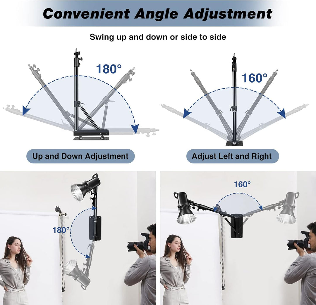 Soporte Brazo De Pared Triangular Para Montaje de Iluminacion