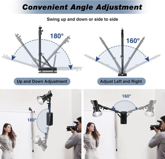 Soporte Brazo De Pared Triangular Para Montaje de Iluminacion