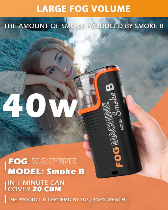 Maquina De Humo Portátil Para Fotografía Video LensGo Smoke B 40W