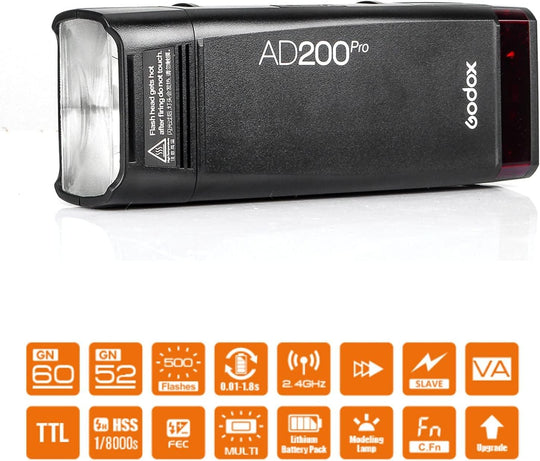 Flash Godox AD200 Pro TTL HSS 200W Pocket Flash